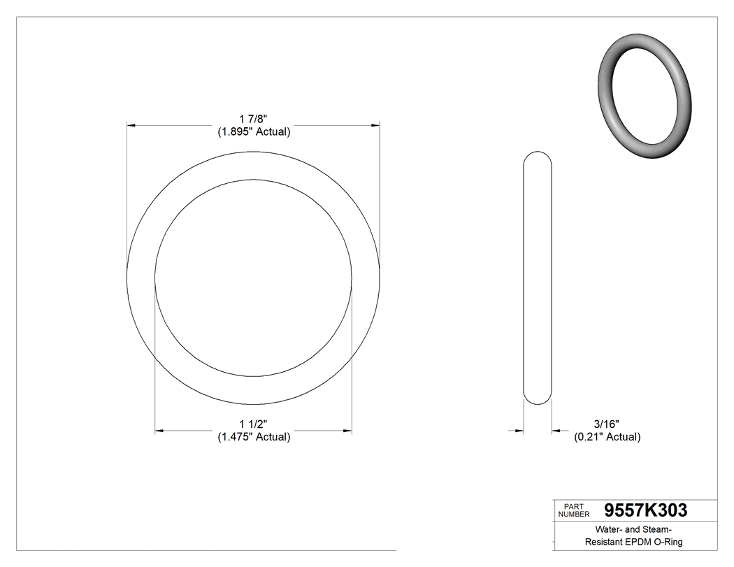 Technical drawing - 9557K303